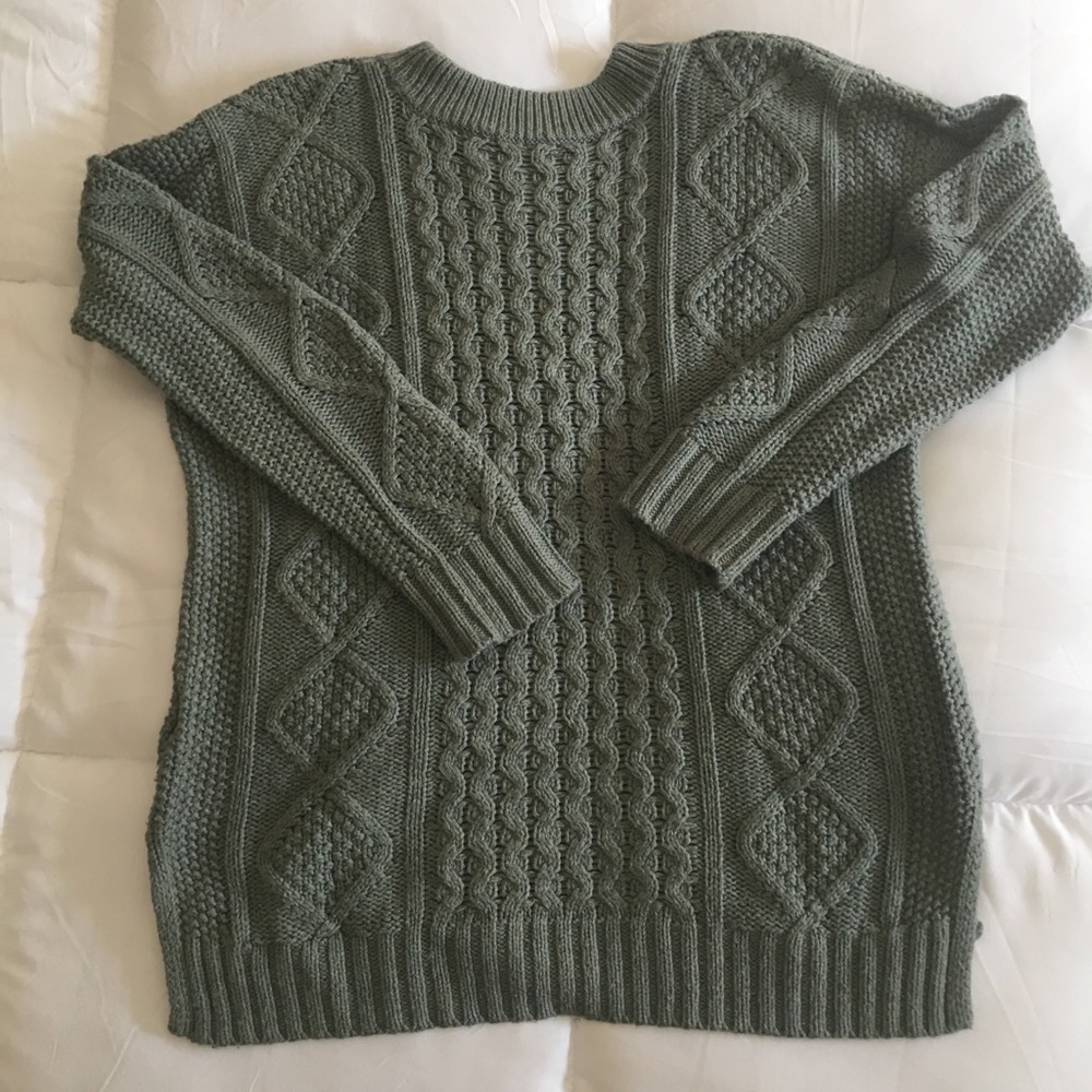 Madewell cable knit fisherman’s sweater